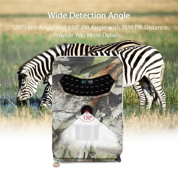 Caméra PR100 940nm vision nocturne invisible - 12MP étanche pour pièges photos nocturnes chasse