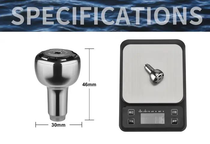 Bouton de manivelle Gomexus aluminium 30mm pour moulinets Shimano Stradic Ci4 Ultegra Stella