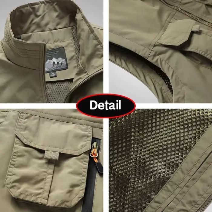 Veste de pêche Lixada respirante avec gilet de sauvetage intégré pour pêche en rivière et sécurité aquatique