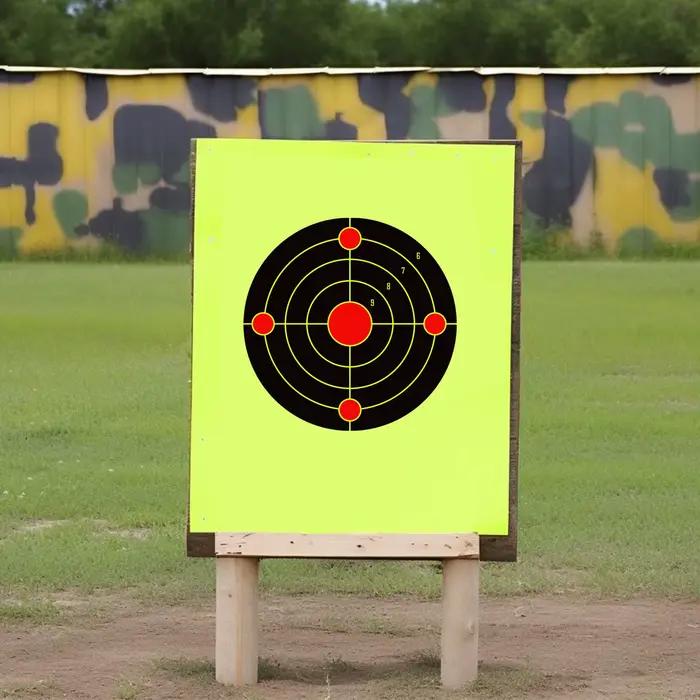 10 cibles adhésives 30cm éclaboussures réactives pour pistolet fusil airsoft carabine plomb