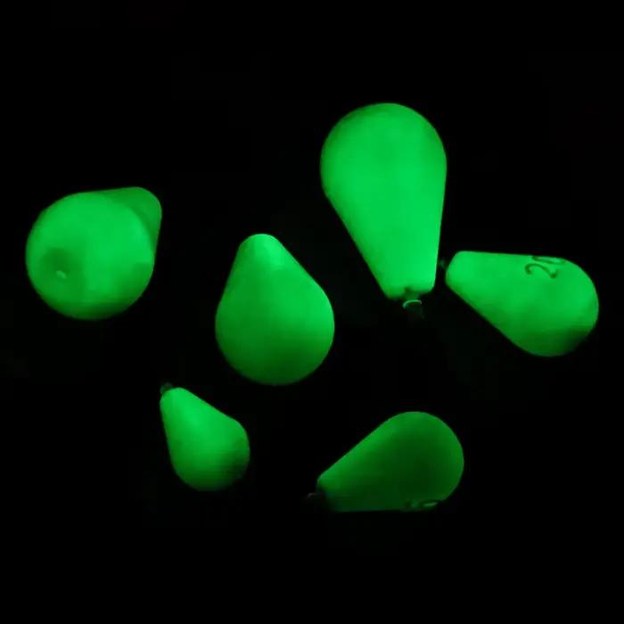 Plombs lumineux WEIHE pour pêche de nuit différentes tailles et poids pour toutes techniques