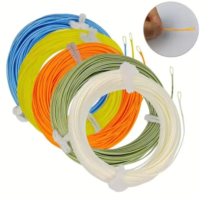 Ligne de pêche à la mouche flottante Aventik100FT WF1F-WF9F pour truite, basse et saumon - PVC tressé