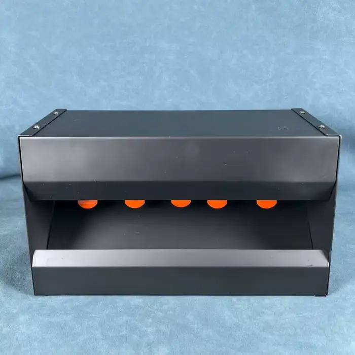 Piège à plombs taille moyenne 32x18cm avec 5 plaques cibles 2mm pour airgun et entraînement