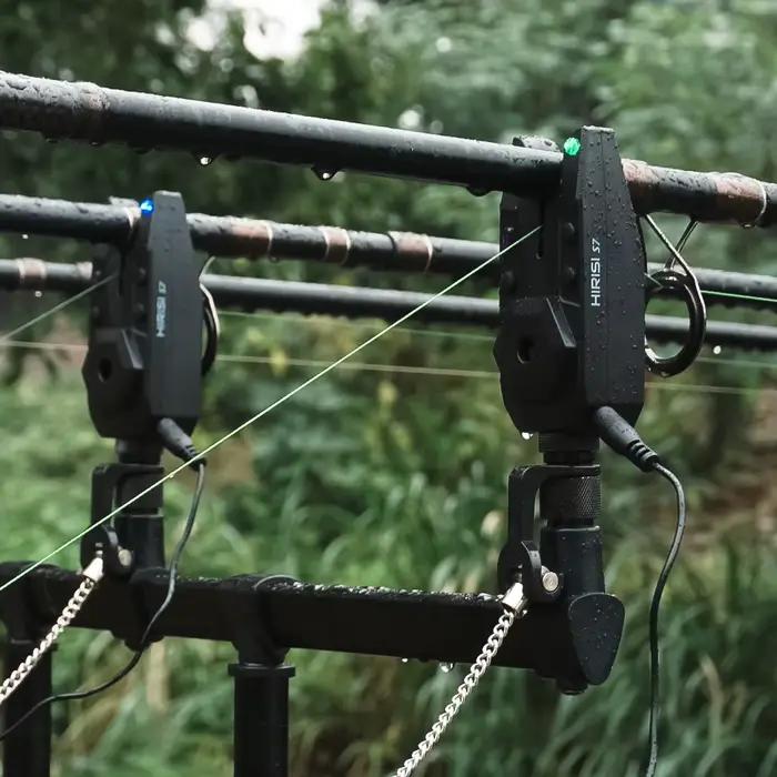 Set alarme sans fil Hirisi S7 étanche 1+2 pour pêche carpe avec indicateurs de touche