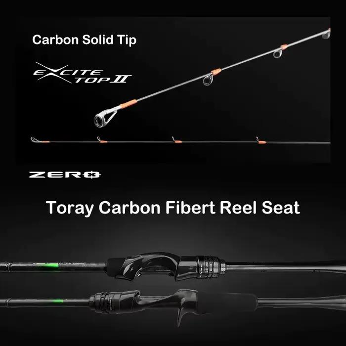 Canne BFS PURELURE légère haute teneur carbone pour pêche truite et filature roche coulée UL