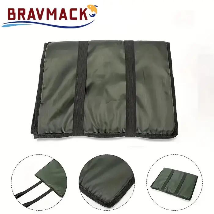 Tapis décrochage 3 couches pliable carpe 80x35cm avec éponge verte multifonction protection poissons