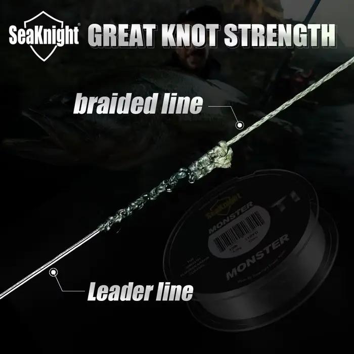 Fluorocarbone Seaknight 3 à 100LB Ligne de Pêche Carpe Rapide Immersion Leader Carboné 50M 100M