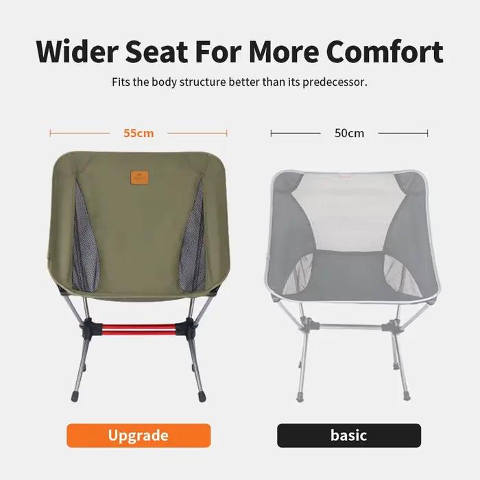 Chaise pliante Naturehike portable pour pêche, randonnée et plage capacité 120kg