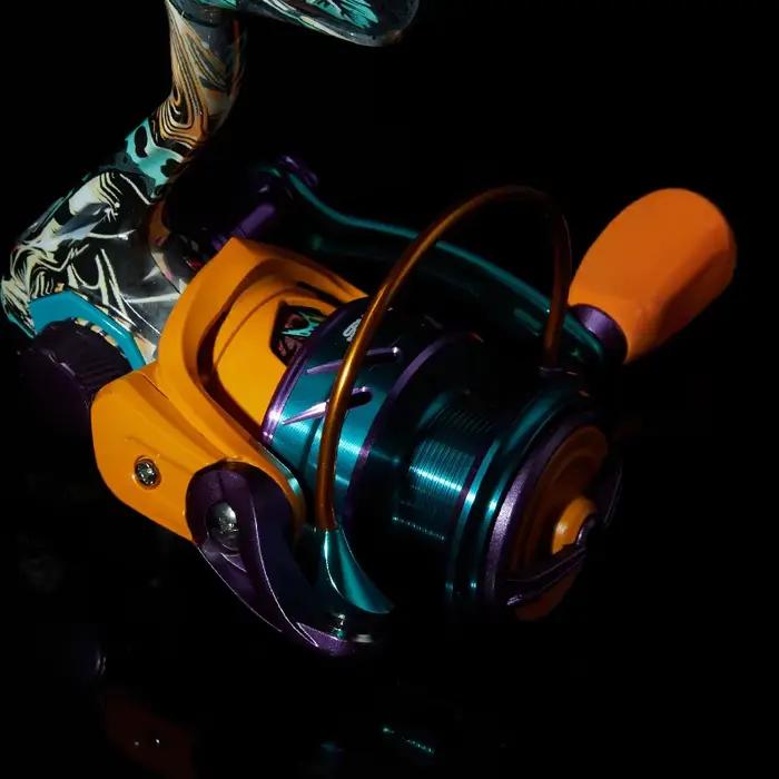 Moulinet spinning BILLINGS HA 22LB frein max avec bobine métal et rocker CNC pour eau douce/salée