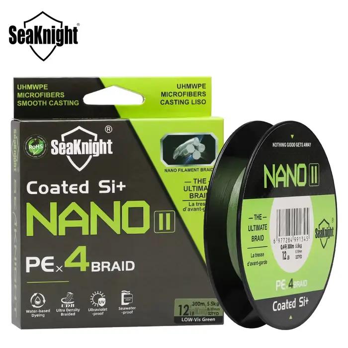 Ligne de pêche SeaKnight NANOII 4 brins PE anti-UV et eau salée - Diamètre ultrafine haute performance