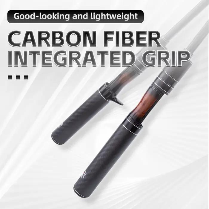 Canne leurre télescopique FISHINGFANS carbone medium light poignée voyage portable pointe solide