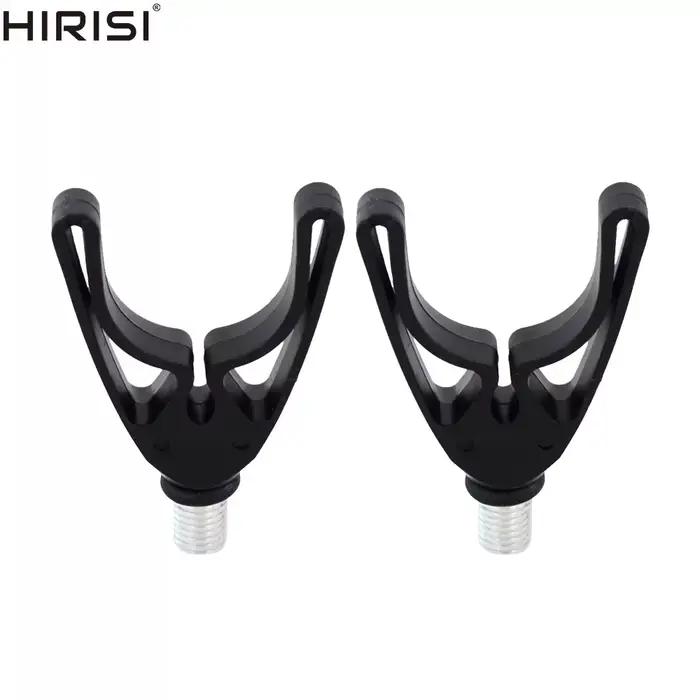 Support canne pêche carpe 2 pièces Hirisi pour piquets de berge - Rod rest head bank sticks