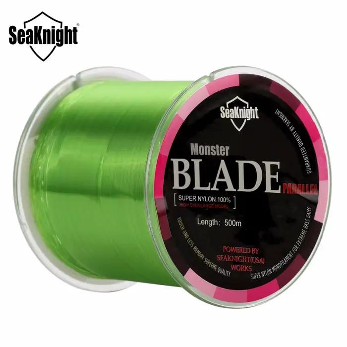 Ligne de pêche monofilament nylon Japon SeaKnight Blade Series 500m pour carpe et carnassiers 2-35LB