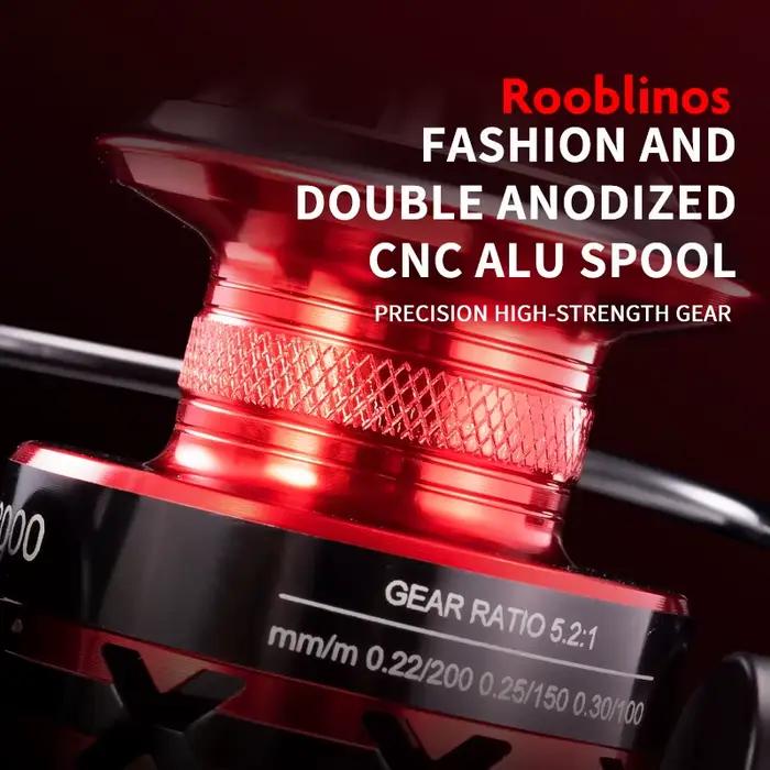 Moulinet Spinning Rooblinos HT pour truite et carpe avec bobine métal interchangeable gauche/droite