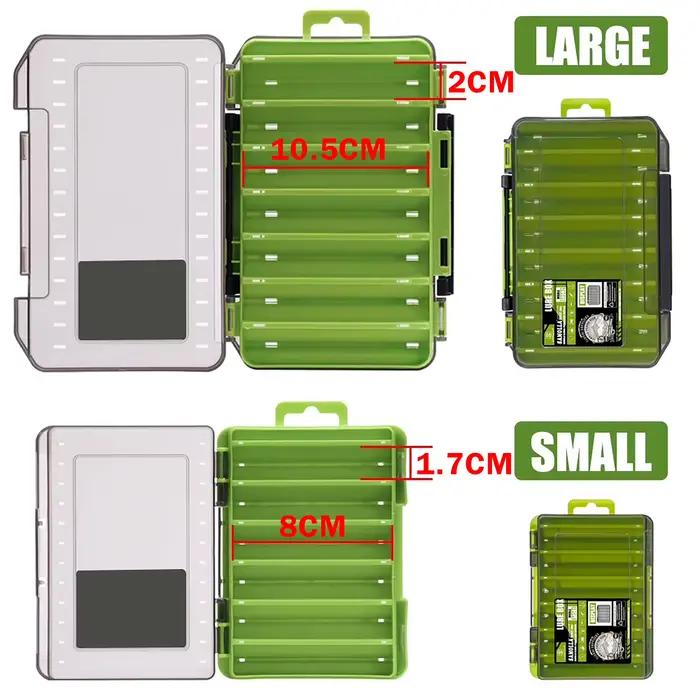 Boîte à pêche compacte double face SAMOLLA - Organisation optimale pour leurres, hameçons et appâts