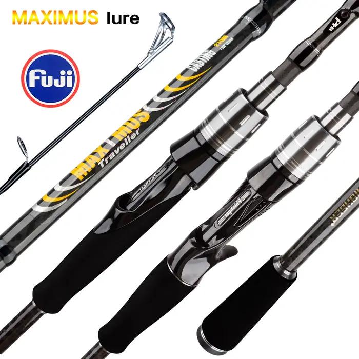 Canne à pêche leurre MAXIMUS 30T carbone - Fuji guides, casting 3-35g pour spinning et baitcasting