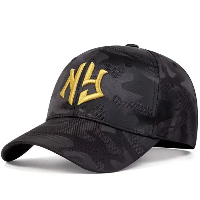 Casquette camouflage pêche brodée unisexe - Protection UV réglable printemps automne