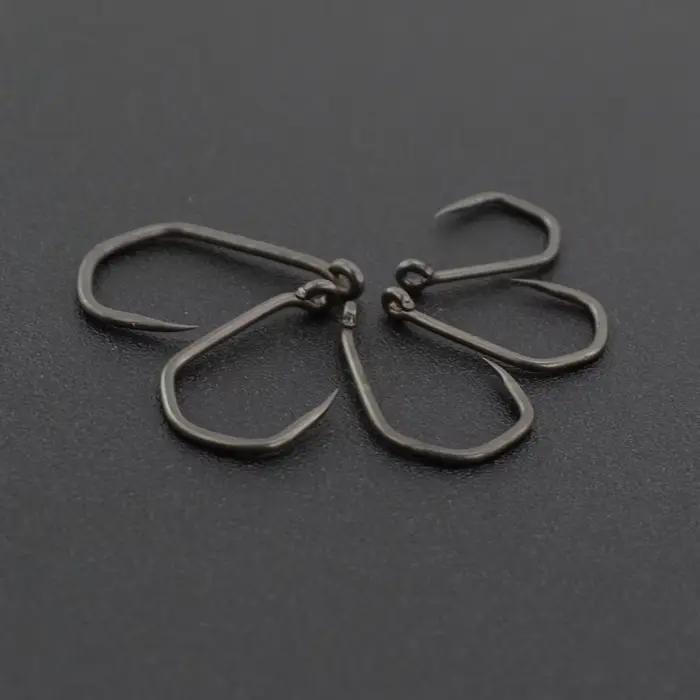 Hameçons sans ardillon PTFE 50 pièces Hirisi - acier inoxydable haute carbone pour pêche no-kill