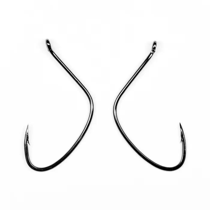Hameçons offset #4 à #3/0 pour wacky rig drop shot pêche au ver crankbait carnassier