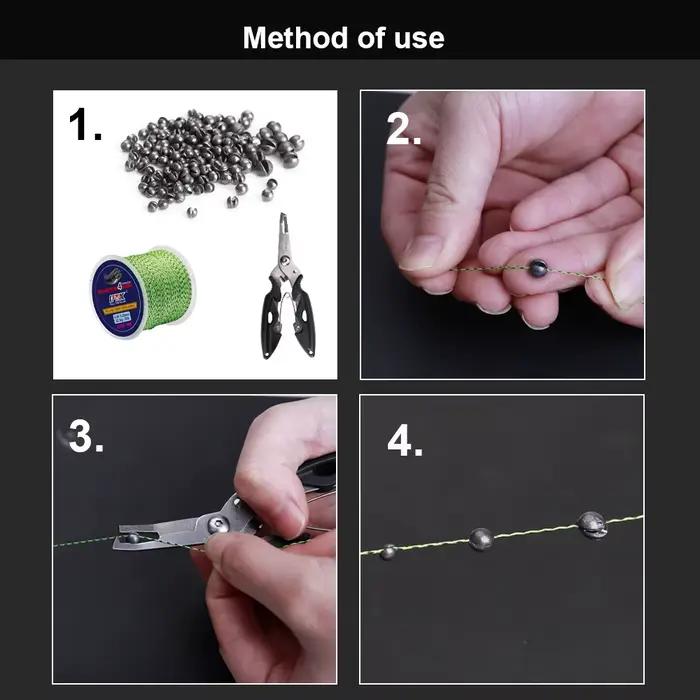 Plombs fendus extra souples 50g assortis 0.2g à 1.0g pour pêche au flotteur montages légers occasions spéciales pêcheur expérimenté
