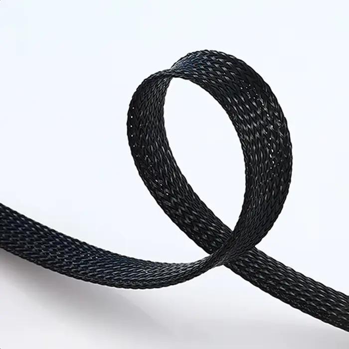 Gaine isolante noire 1/5/10M pour câbles pêche protection gainage électrique tube nylon ignifuge
