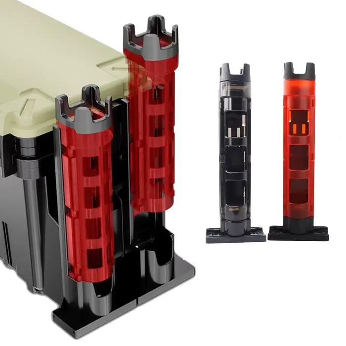 Boîte de pêche portable multifonction avec support canne - Accessoire pratique pour pêcheurs nomades