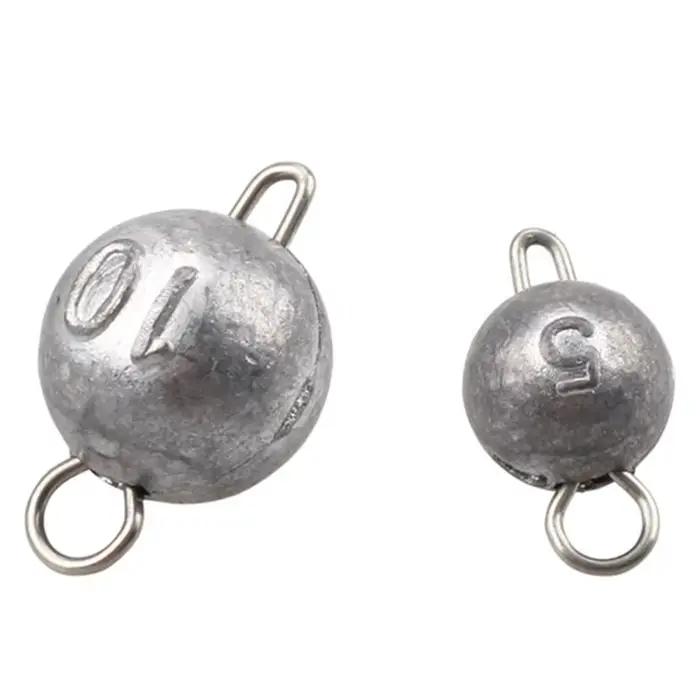 Lot de 50 plombs tête de jig Cheburashka 3g à 14g pour pêche aux leurres souples