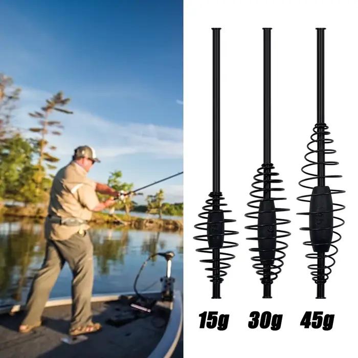 Cage à amorce carpe lourde avec ressort réglable et contrepoids - Glissières, gamme 15g-45g pêche feeder