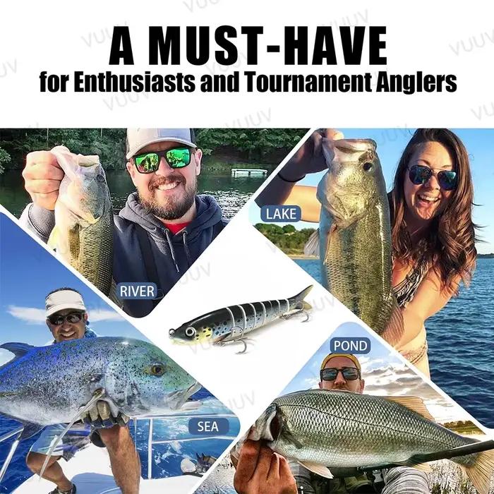 Leurre multi-articulé swimbait bionique - appât coulant pour truite et bass eau douce et salée