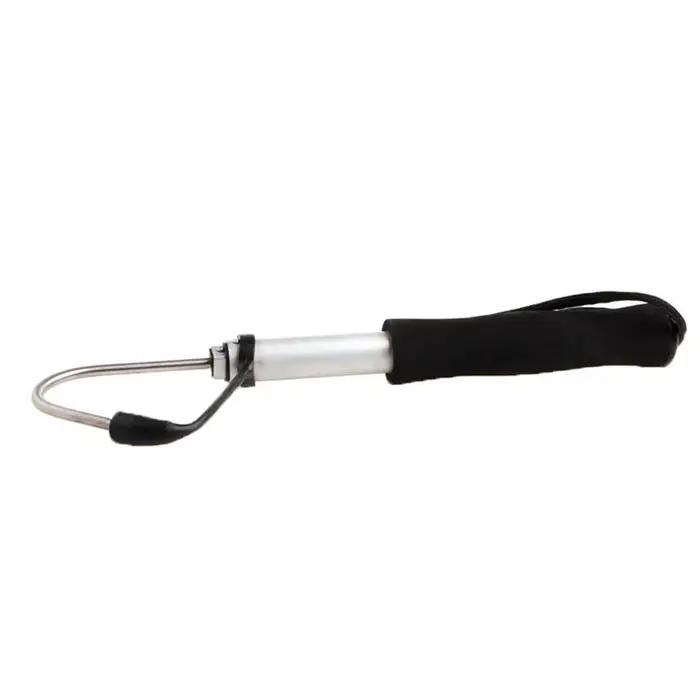 Gaffe télescopique pêche en mer portable, canne à pêche rétractable en acier inoxydable 28-60cm pour la glace