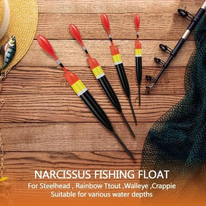 5 flotteurs coulissants en bois de balsa premium pour eau douce et mer - Set avec stops et plombs