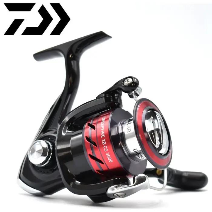 Moulinet DAIWA SWEEPFIRE CS spinning 1500-5000 ABS avec spool métal et drague 2-8kg pour pêche sportive