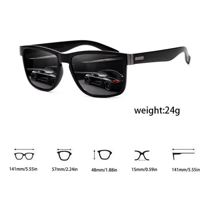 Lunettes de pêche carrées tendance homme femme - Conduite, outdoor léger avec coloris vibrants et protection optimale
