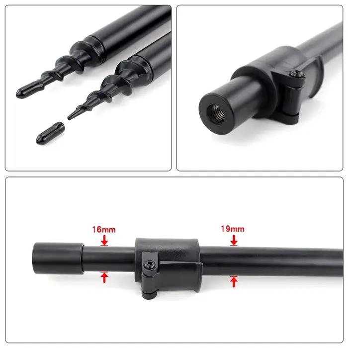 Support de canne aluminium 2 pièces Hirisi pour pêche carpe bankstick rod pod