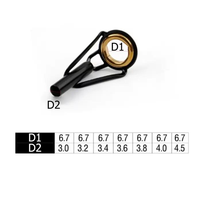 Anneaux de guidage pour canne à pêche 3.0-4.5mm - Top guide pour réparation et construction