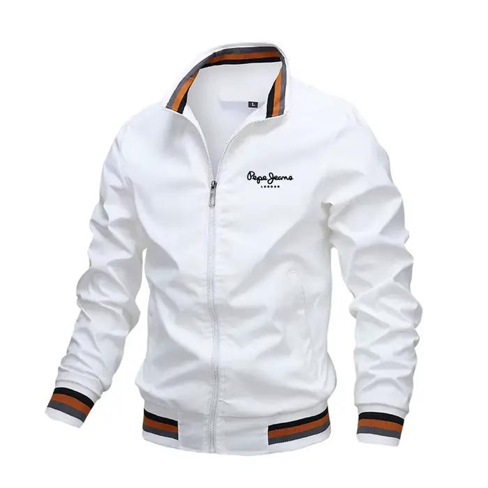 Veste bomber homme pêche waterproof col montant sport outdoor automne hiver pêche tous temps
