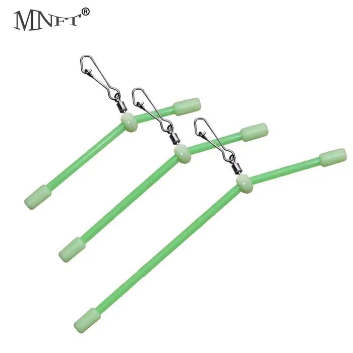 12 pièces anti-emmêlement pêche feeder lumineux - Booms anti-tangles avec snaps tube connecteur équilibre