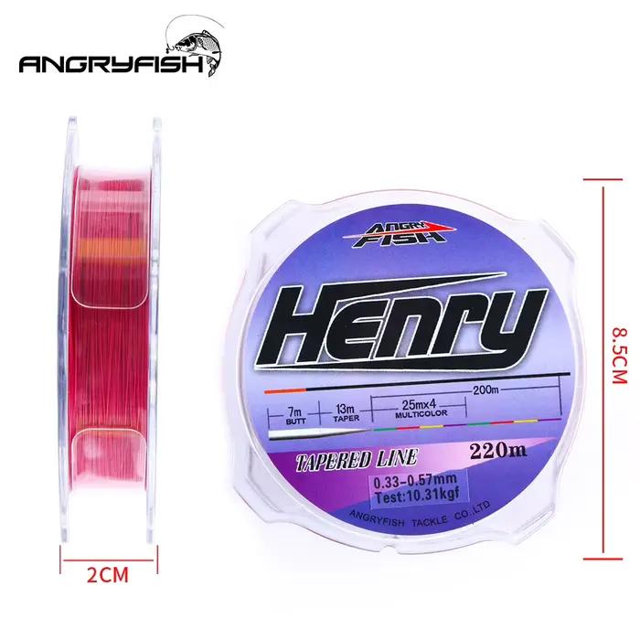 Ligne de pêche nylon 220m Henry Series - Ligne fuselée pour puissance et précision optimale