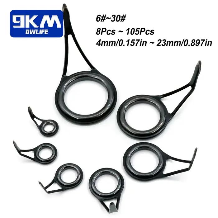 Kit réparation canne télescopique spinning 8-105 pièces guides céramique acier inox remplacement complet