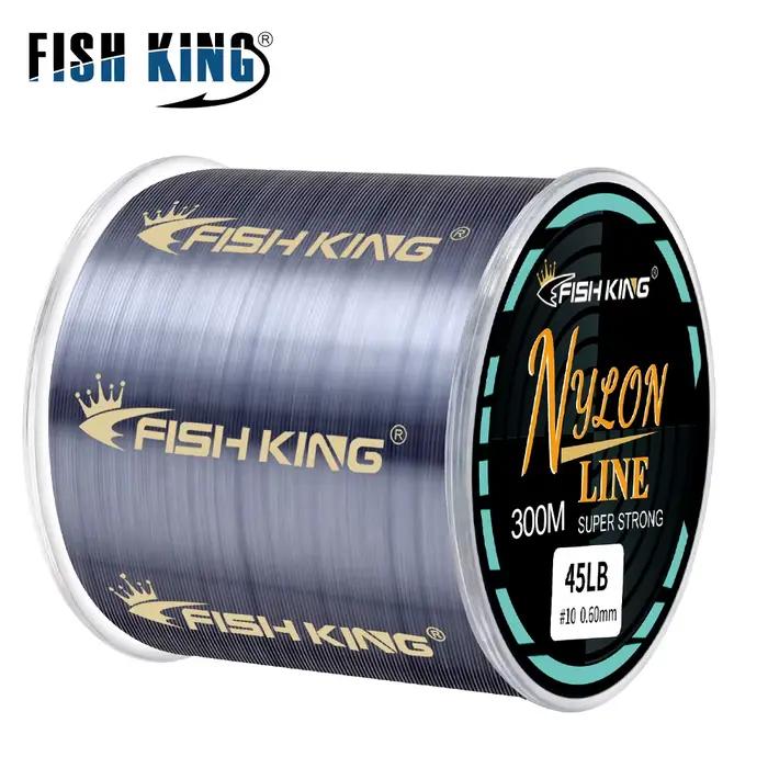 Ligne de pêche nylon FISH KING 300m/500m 4.13-34.32LB matériau japonais pour pêche à la carpe