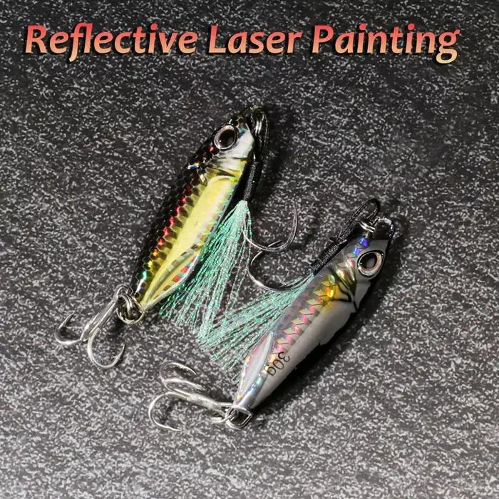 Leurre métal jig casting 10g à 40g pour pêche en lac et océan, leurre souple spinner appât artificiel