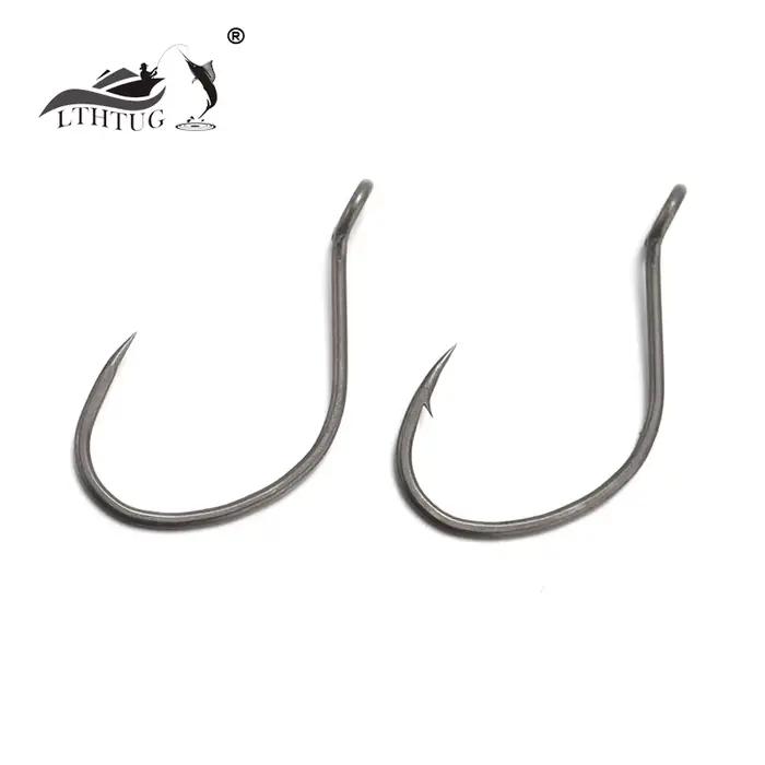 Hameçon pour leurres cuillères LTHTUG Teflon glissant noir sans ardillon truite