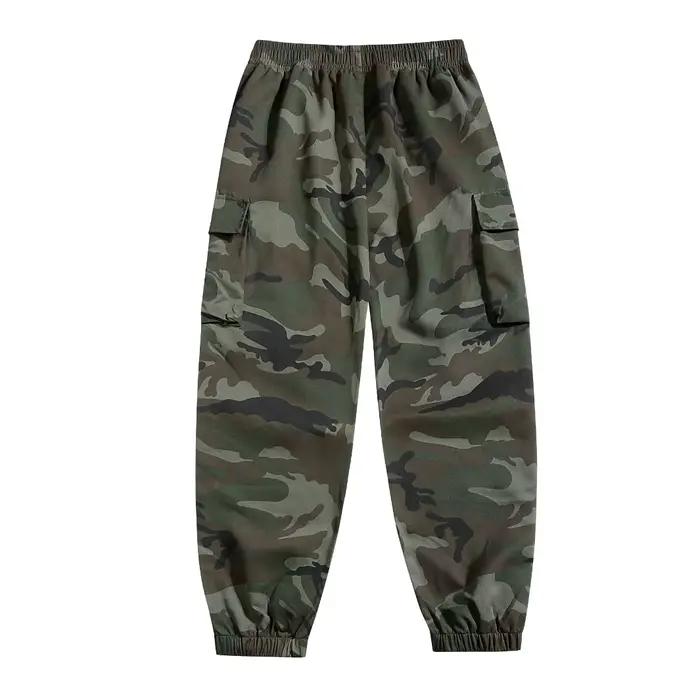 Pantalon camouflage loose jogging homme randonnée chasse pêche streetwear travail extérieur
