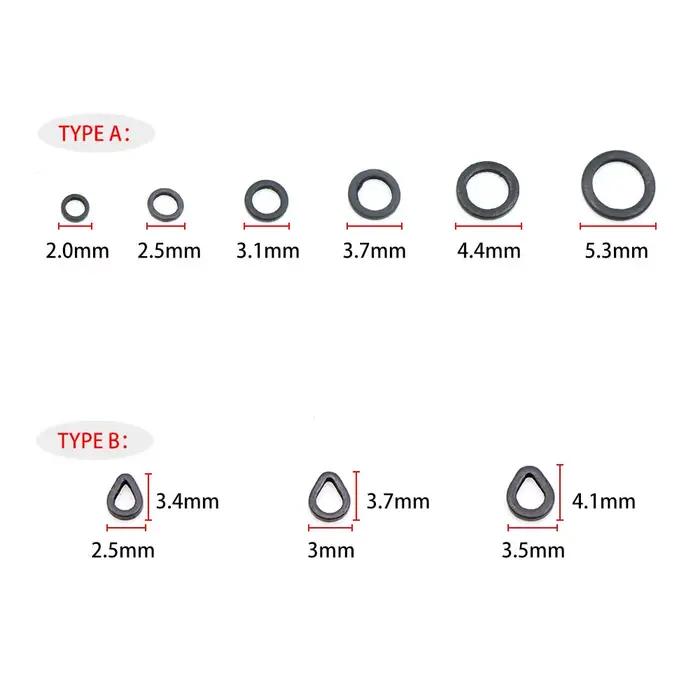 50 anneaux tournants pour montage chod rig avec appâts pop up et boilies - accessoires carpe