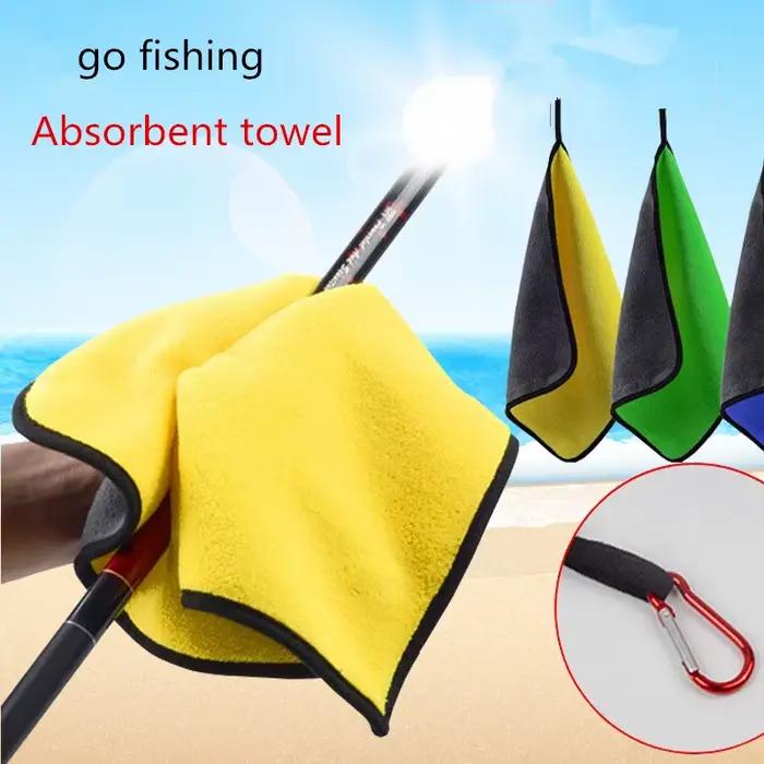 Serviette de pêche épaisse absorbante anti-adhérente - accessoire essuyage mains et vêtements extérieur