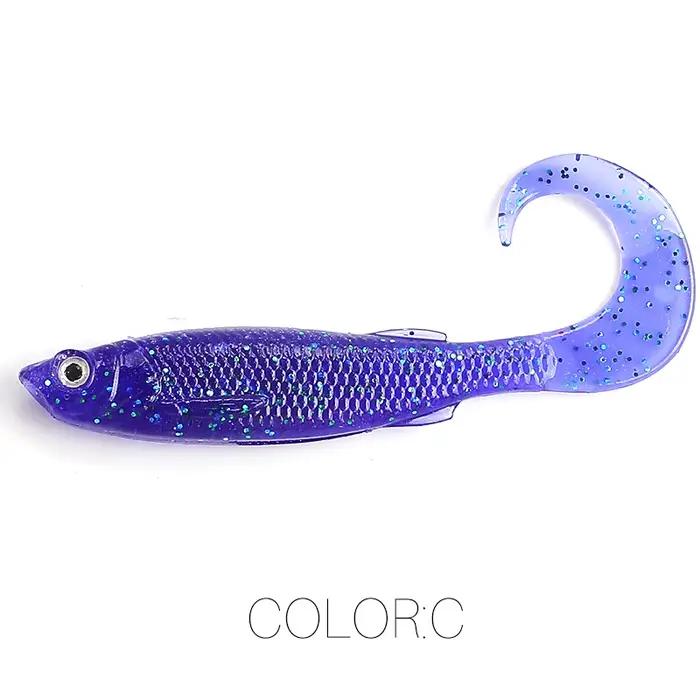 Leurre souple Supercontinent Swimbait Shad 5cm 6.5cm 2023 - Appât T Tail avec yeux 3D pour brochet sandre