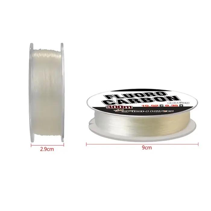 Ligne de pêche fluorocarbone 300m 0.30-0.50mm - 100% monofilament pour carpe - Leader japonais haute résistance
