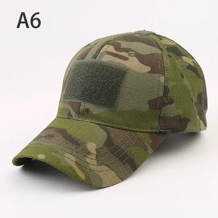 Casquette camouflage tactique pêche combat - Snapback unisexe paintball outdoor été protection solaire