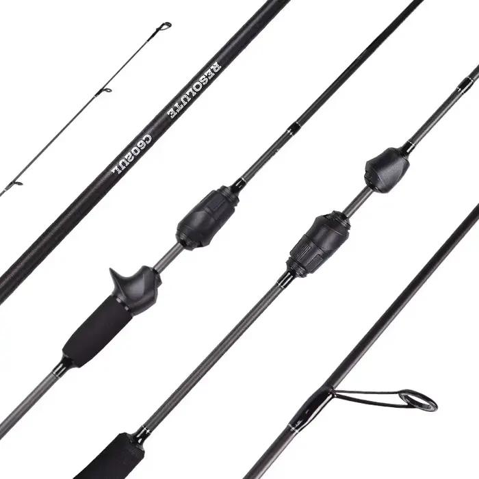 Canne spinning Mavllos Resolute pour truite et basse, action rapide UL 0.8-7g, carbone Toray 30T 71g légère