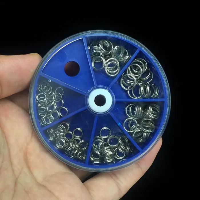 116PCS Anneaux Ouverts Inox pour Leurres de Pêche - Connecteurs Accessoires Pêche Crankbaits